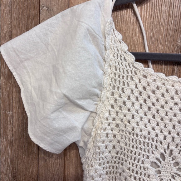 White Crochet Maxi Dress - Picture 2 of 5